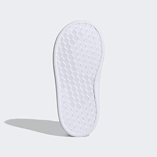 adidas Grand Court I, Zapatillas de Estar por casa Unisex niños, Multicolor Ftwwht Coppmt Glopnk 000, 20 EU