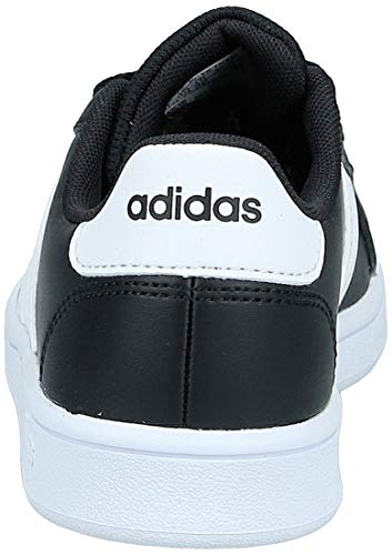 Adidas Grand Court K, Zapatos de Tenis, Noir Blanc Blanc, 38 2/3 EU