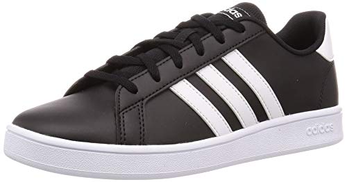 Adidas Grand Court K, Zapatos de Tenis, Noir Blanc Blanc, 38 2/3 EU