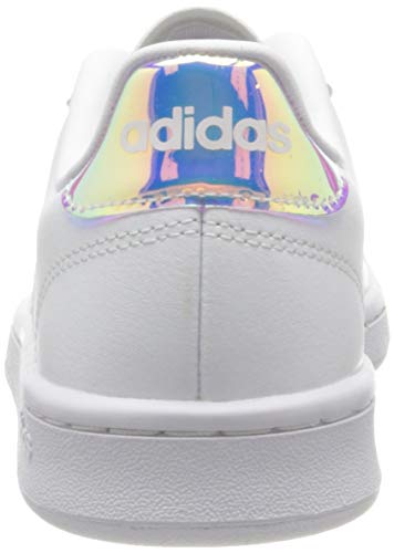 Adidas Grand Court, Zapatos de Tenis Mujer, FTWR White/Silver Met./Silver Met, 40 EU