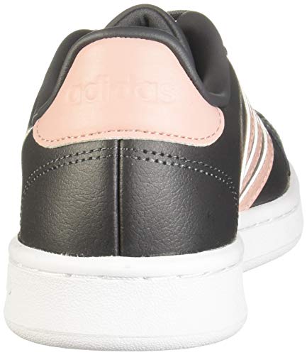 Adidas Grand Court, Zapatos de Tenis Mujer, Grey Six/Pink Spirit/FTWR White, 40 EU
