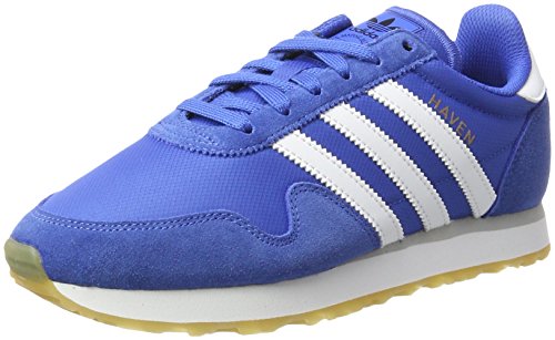 adidas Haven J, Zapatilla Baja Unisex niños, Azul (Azul/Ftwbla/Ftwbla), 38 2/3 EU