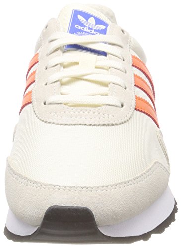 adidas Haven, Zapatillas de Gimnasia para Hombre, Blanco (Chalk White/Trace Orange/Off White 0), 49 1/3 EU