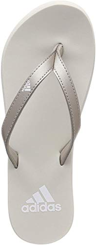 adidas Hawaiana Eezay, Chanclas para Mujer, Gris (Platinum Met./ FTWR White/Raw White), 37 EU