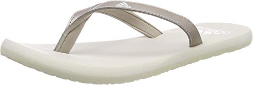 adidas Hawaiana Eezay, Chanclas para Mujer, Gris (Platinum Met./ FTWR White/Raw White), 37 EU