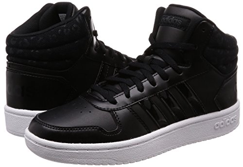 Adidas Hoops 2.0 Mid W, Zapatillas de Deporte para Mujer, Negro (Negbás/Negbás/Carbon 000), 37 1/3 EU