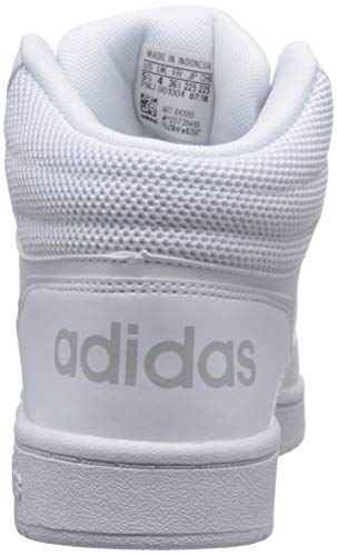 adidas Hoops 2.0 Mid, Zapatillas Altas Mujer, Blanco (Footwear White/Footwear White/Footwear White 0), 38 EU