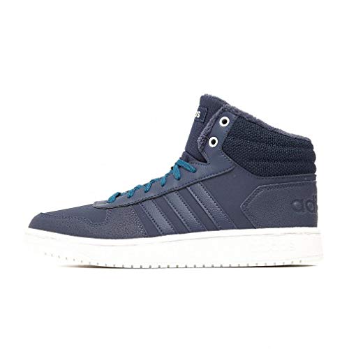 adidas Hoops 2.0 Mid, Zapatos de Baloncesto Mujer, Azul (Trace Blue F17/Trace Blue F17/Active Teal Trace Blue F17/Trace Blue F17/Active Teal), 36 2/3 EU