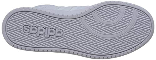 adidas Hoops 2.0 Mid, Zapatos de Baloncesto Mujer, Blanco (Footwear White/Footwear White/Footwear White 0), 44 EU