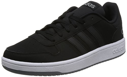 Adidas Hoops 2.0, Zapatillas de Deporte para Hombre, Negro (Negro 000), 42 EU