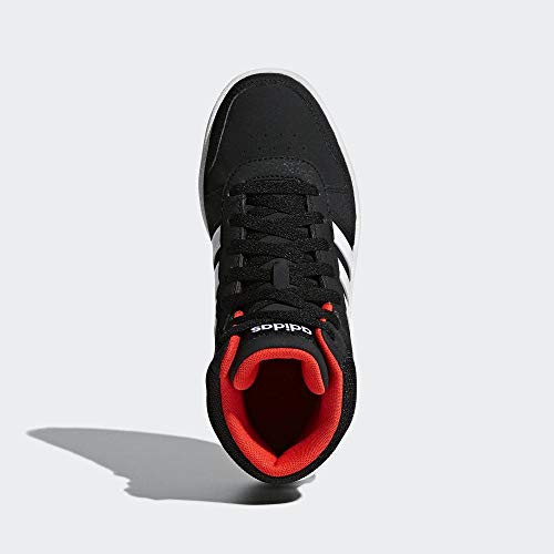 Adidas Hoops Mid 2.0 K, Zapatillas Altas Unisex Adulto, Negro (Core Black/Footwear White/Hi/Res Red 0), 37 1/3 EU
