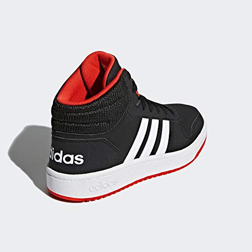Adidas Hoops Mid 2.0 K, Zapatillas Altas Unisex niños, Negro (Core Black/Footwear White/Hi/Res Red 0), 28 EU