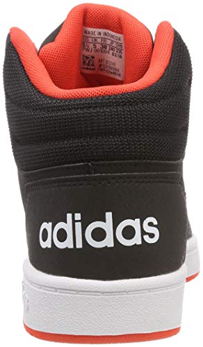 Adidas Hoops Mid 2.0 K, Zapatillas Altas Unisex niños, Negro (Core Black/Footwear White/Hi/Res Red 0), 28 EU