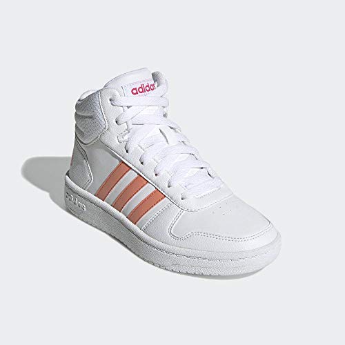 Adidas Hoops Mid 2.0 K, Zapatillas de Baloncesto Unisex niño, Multicolor (Ftwbla/Semcor/Rosrea 000), 31 EU