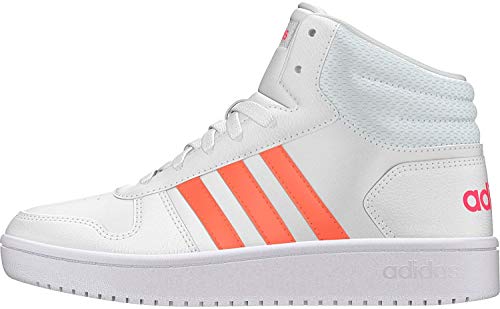 Adidas Hoops Mid 2.0 K, Zapatillas de Baloncesto Unisex niño, Multicolor (Ftwbla/Semcor/Rosrea 000), 31 EU