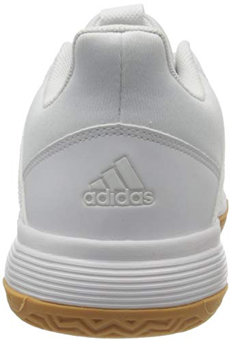 adidas Ligra 6, Zapatillas de vóleibol Mujer, Blanc Blanc Gomme, 38 2/3 EU