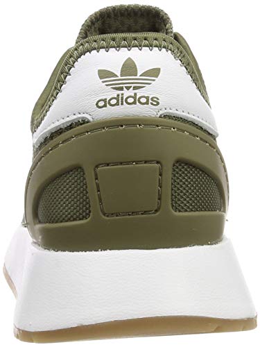 adidas N-5923, Zapatillas de Gimnasia Hombre, Verde (Raw Khaki/FTWR White/Gum4 Raw Khaki/FTWR White/Gum4), 42 EU