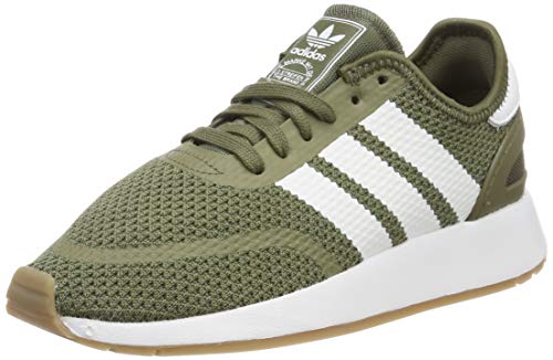 adidas N-5923, Zapatillas de Gimnasia Hombre, Verde (Raw Khaki/FTWR White/Gum4 Raw Khaki/FTWR White/Gum4), 42 EU