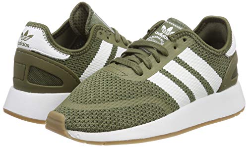 adidas N-5923, Zapatillas de Gimnasia Hombre, Verde (Raw Khaki/FTWR White/Gum4 Raw Khaki/FTWR White/Gum4), 42 EU