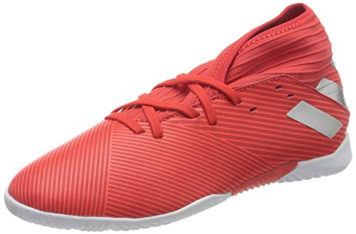 Adidas Nemeziz 19.3 IN J, Botas de fútbol Unisex niño, Multicolor (Active Red/Silver Met./Solar Red 000), 37 1/3 EU