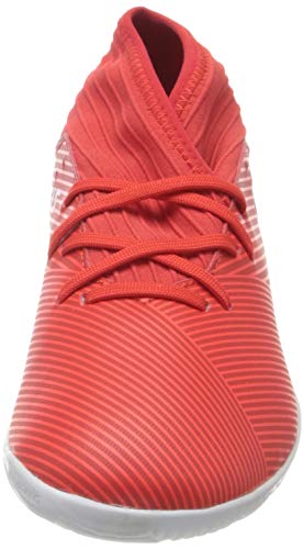 Adidas Nemeziz 19.3 IN J, Botas de fútbol Unisex niño, Multicolor (Active Red/Silver Met./Solar Red 000), 37 1/3 EU