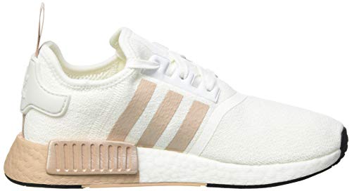 adidas NMD_R1, Sneaker Mujer, Footwear White/Ash Pearl/Footwear White, 38 2/3 EU