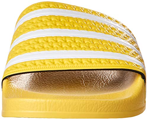 adidas Originals Adilette Slides Sandalias para mujer, Amarillo (Núcleo Amarillo/Blanco/Core Amarillo), 34 EU