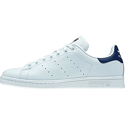adidas Originals Stan Smith Zapatillas de Deporte Unisex adulto, Blanco (Core White/Running White/New Navy), 40 2/3 EU (7 UK)