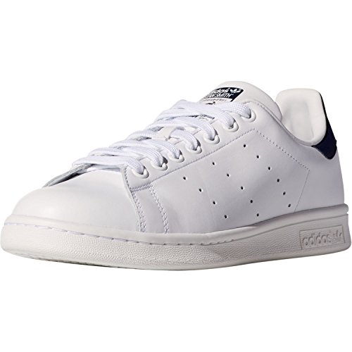 adidas Originals Stan Smith Zapatillas de Deporte Unisex adulto, Blanco (Core White/Running White/New Navy), 40 2/3 EU (7 UK)
