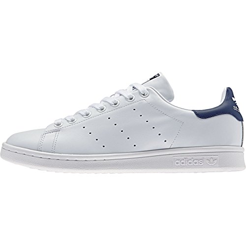 adidas Originals Stan Smith, Zapatillas de Deporte Unisex adulto, Blanco (Core White/Running White/New Navy), 46 2/3 EU