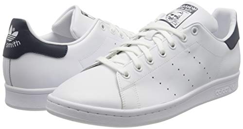 adidas Originals Stan Smith Zapatillas de Deporte Unisex adulto, Blanco (Running Blanco Running Blanco New Navy), 46 EU (11 UK)