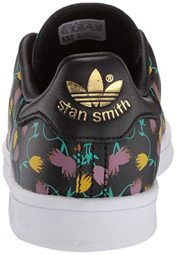 adidas Originals Stan Smith, Zapatillas Deportivas. Mujer, Color Negro, Blanco, Dorado metálico, 38 EU