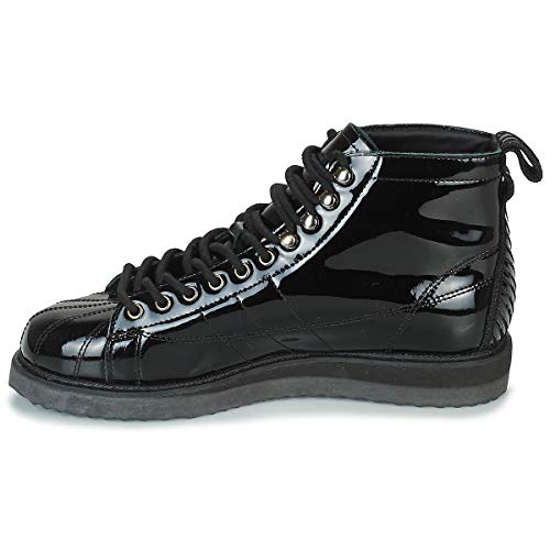 ADIDAS ORIGINALS Superstar Boot W Zapatillas Moda Mujeres Noir/Noir/Violet - 37 1/3 - Zapatillas Altas