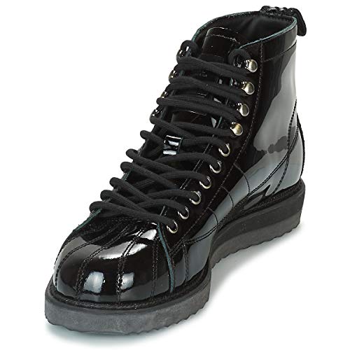 ADIDAS ORIGINALS Superstar Boot W Zapatillas Moda Mujeres Noir/Noir/Violet - 37 1/3 - Zapatillas Altas