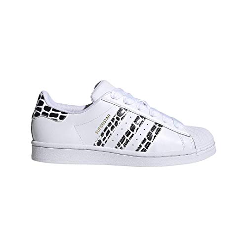 adidas Originals Superstar, Zapatillas Mujer, Blanco Oro Metálico Core Negro, 36 EU