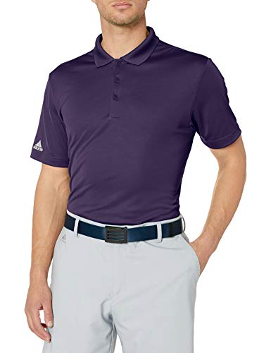adidas Polo Performance Hombre, Hombre, Polo, TM3060S6, Morado/Gris Dos, S