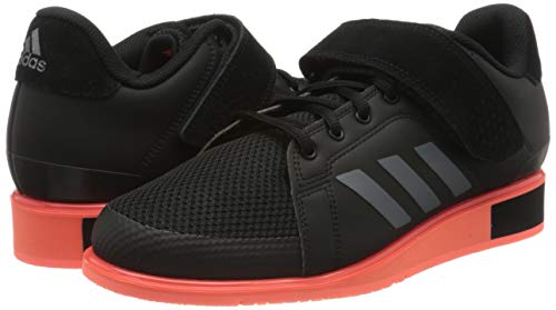 adidas Power III, Zapatillas Hombre, Core Black/Night Met./Signal Coral, 46 EU