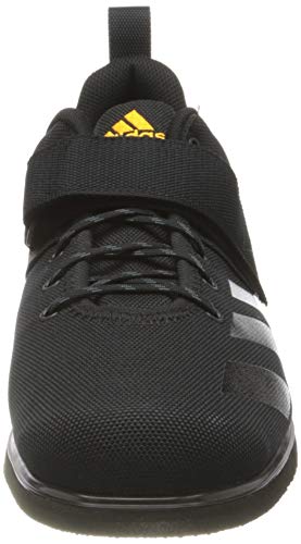 adidas Powerlift 4, Sneaker Hombre, Core Black/Core Black/Solar Gold, 44 2/3 EU