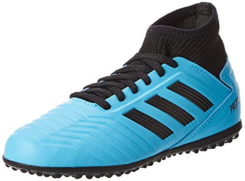 Adidas Predator 19.3 TF J, Botas de fútbol Unisex niño, Multicolor (Bright Cyan/Core Black/Solar Yellow 000), 36 EU