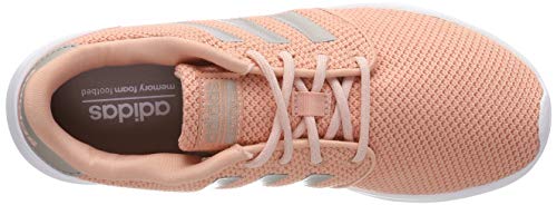 adidas Qt Racer, Zapatillas de Running Mujer, Rosa (Dust Pink/Platinum Met./Cloud White Dust Pink/Platinum Met./Cloud White), 38 2/3 EU