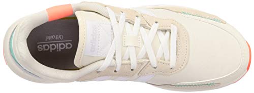 adidas RETRORUN, Zapatillas de Running Mujer, Chalk White/FTWR White/Signal Coral, 36 EU