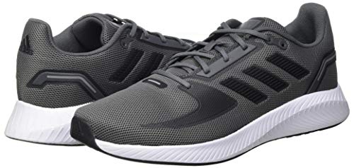 adidas RUNFALCON 2.0, Zapatillas para Correr Hombre, Grey Five/Core Black/Grey Three, 44 EU