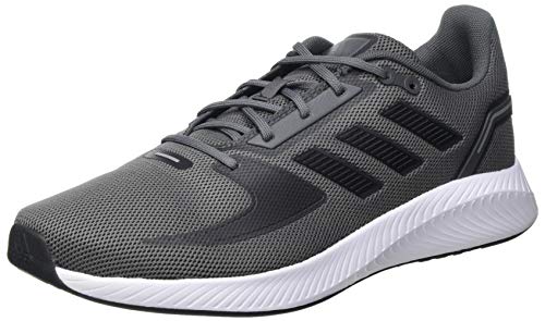 adidas RUNFALCON 2.0, Zapatillas para Correr Hombre, Grey Five/Core Black/Grey Three, 44 EU