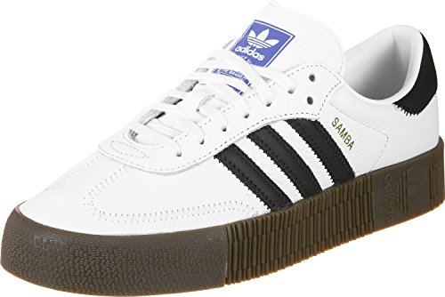 Adidas Sambarose, Zapatillas Clasicas Mujer, Blanco (Cloud White/Core Black/Gum5), 40 EU