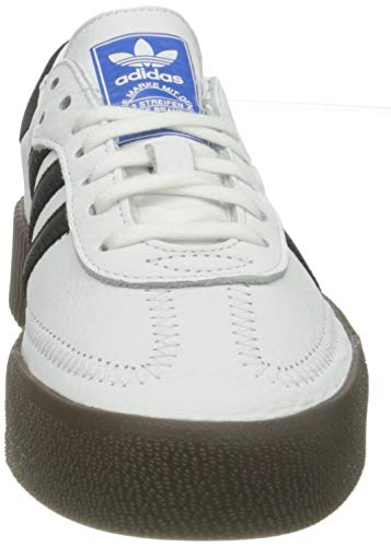 Adidas Sambarose, Zapatillas Clasicas Mujer, Blanco (Cloud White/Core Black/Gum5), 41 1/3 EU