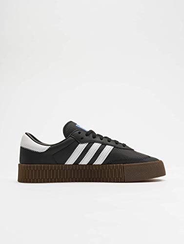 Adidas Sambarose, Zapatillas Clasicas Mujer, Negro (Core Black/Cloud White/Gum5), 41 1/3 EU