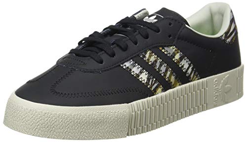 Adidas Sambarose, Zapatillas Clasicas Mujer, Negro (Core Black/Core Black/Metal Grey), 42 EU