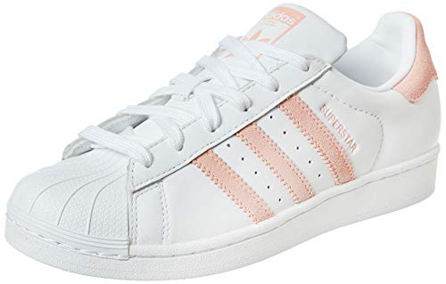 Adidas Schuhe Superstar W Footwear White-Glow Pink-Core Black (EF9249) 36 2/3 Weiss