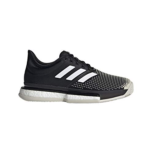 Adidas Solecourt Boost W Clay, Zapatillas de Deporte Mujer, Negro Negro 000, 36 EU