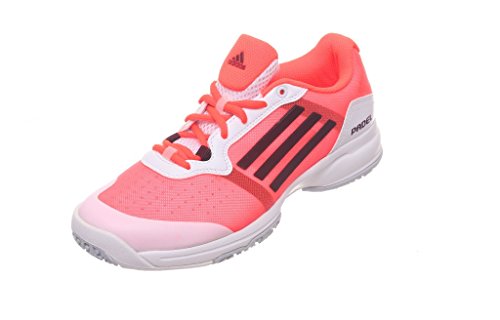 adidas Sonic Court W Padel OC - Zapatillas para Mujer, Color Blanco/Rosa/Naranja/Negro, Talla 40